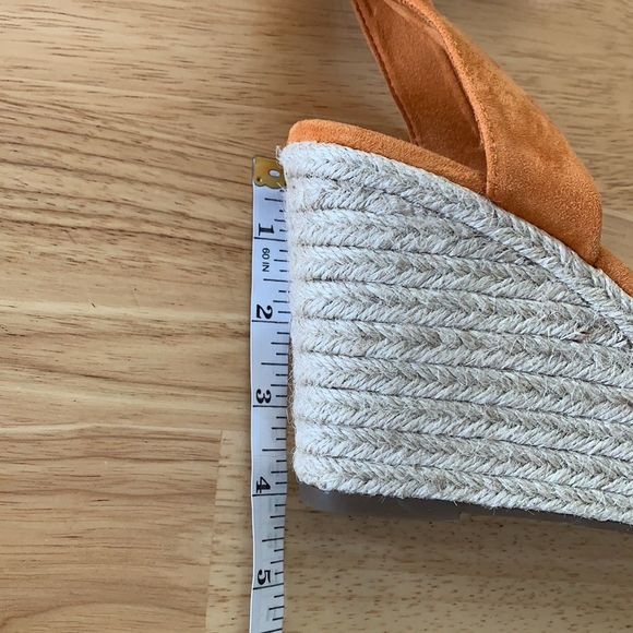 Orange Wedge Sandals - Picture 12 of 13